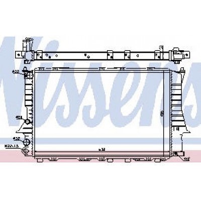 AUDI 100 {A6 94-} РАДИАТОР ОХЛАЖДЕН 90-94 	 4A0121251A